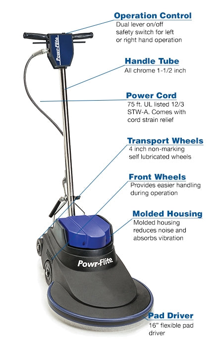 POWR-FLITE MILLENNIUM EDITION BURNISHER 1600 RPM