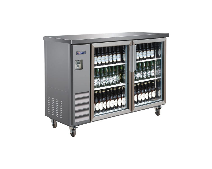 IKON IBB61-2G-24SS Back Bar Stainless Steel Swing Doors