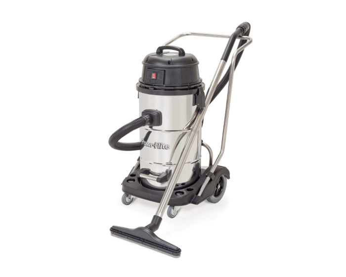 POWR-FLITE WET/DRY VACUUM - 15 Gallon with Stainless Steel Tank and Tool Kit